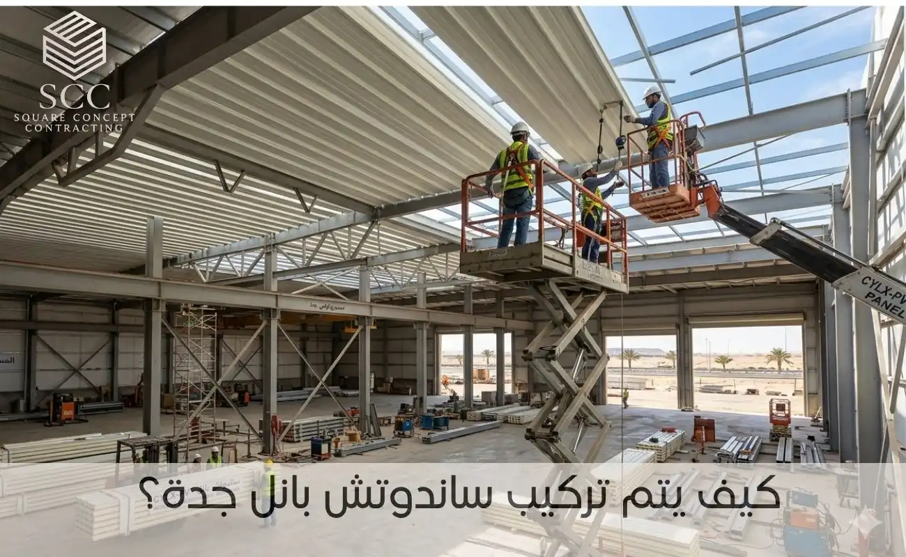 كيف يتم تركيب ساندوتش بانل جدة