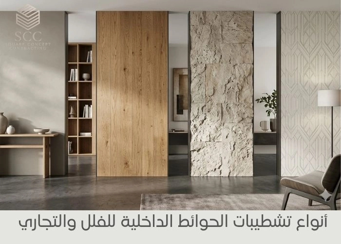 أنواع تشطيبات الحوائط الداخلية