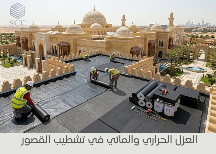 العزل الحراري والمائي في تشطيب قصور