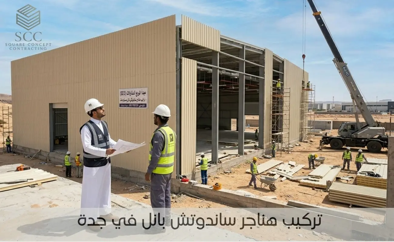 تركيب هناجر ساندوتش بانل في جدة