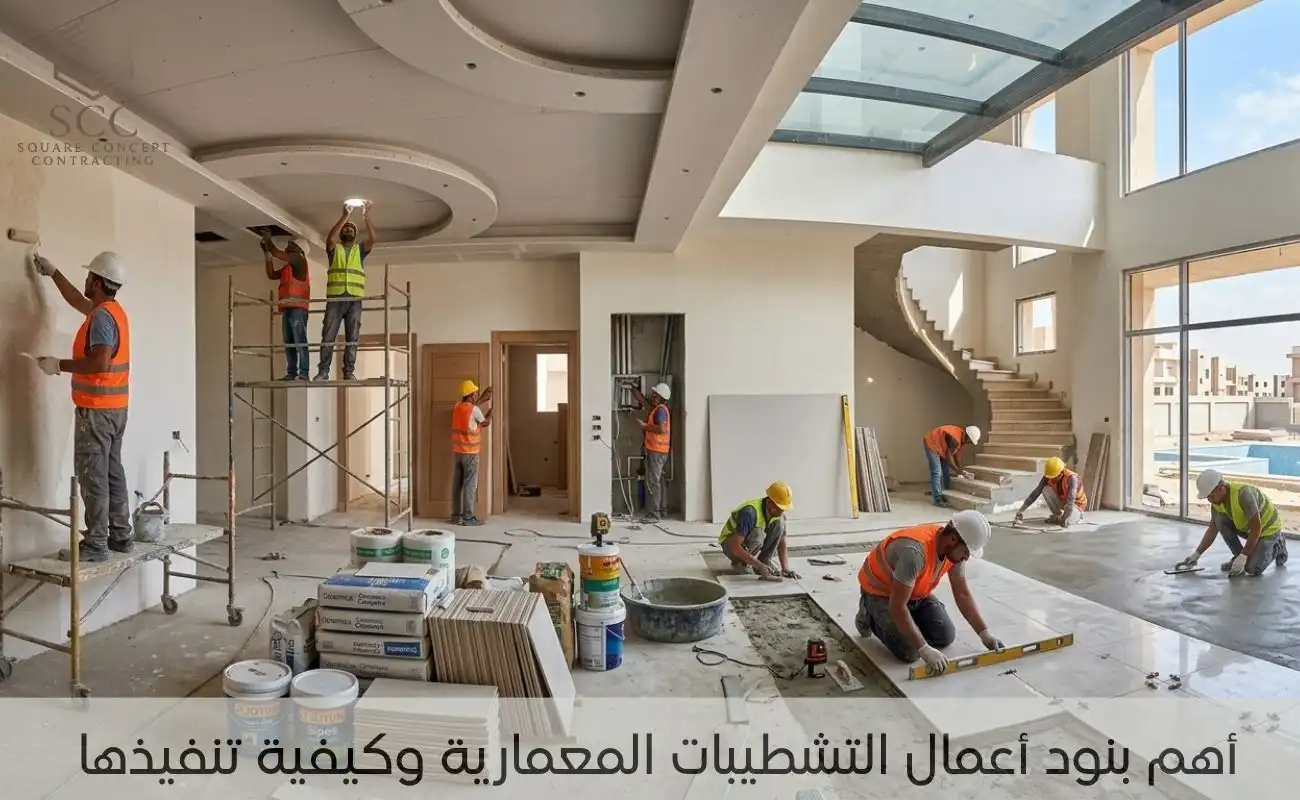 أعمال التشطيبات المعمارية
