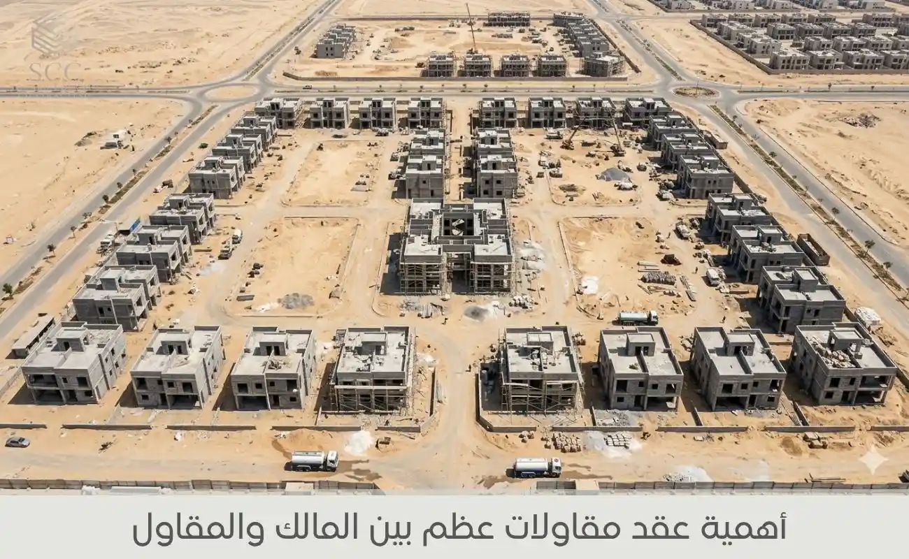 أهمية وجود عقد مقاولات عظم بدون مواد بين المالك والمقاول