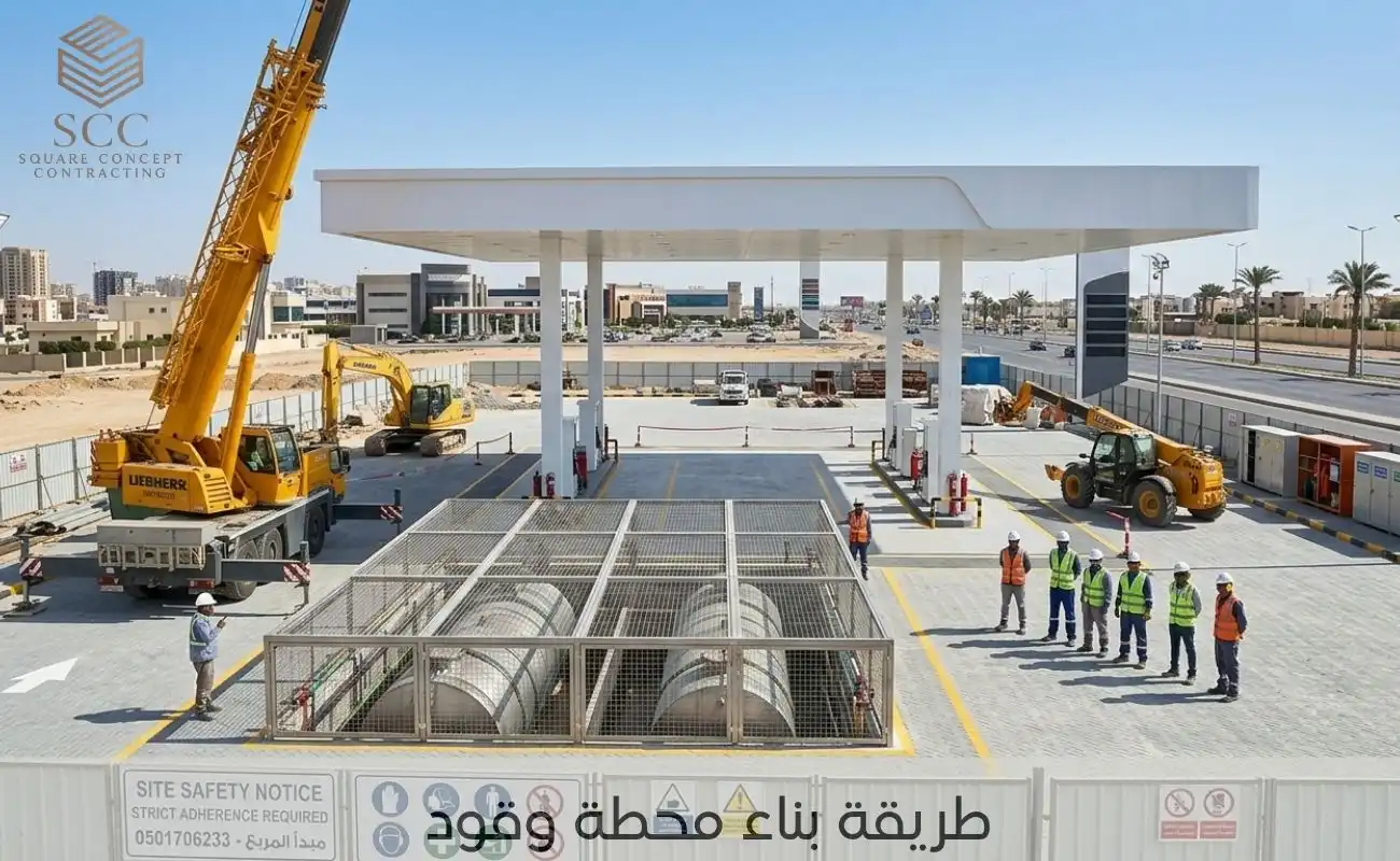 طريقة بناء محطة وقود