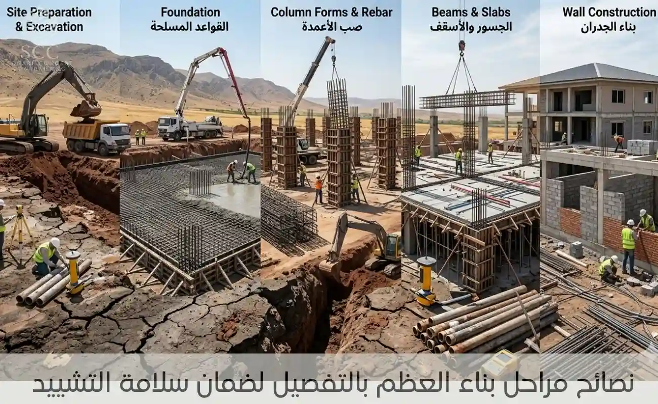 مراحل بناء العظم بالتفصيل