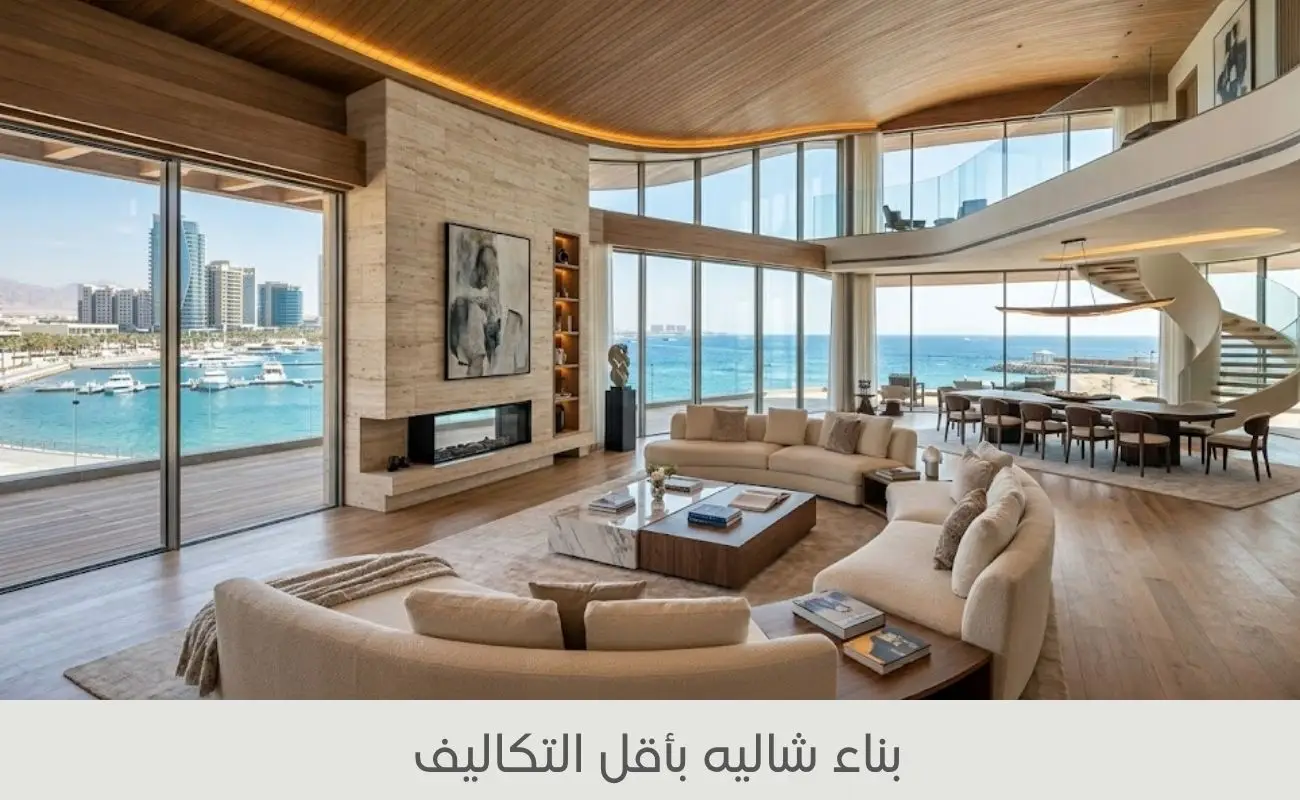 تصميم وبناء شاليه بأقل التكاليف