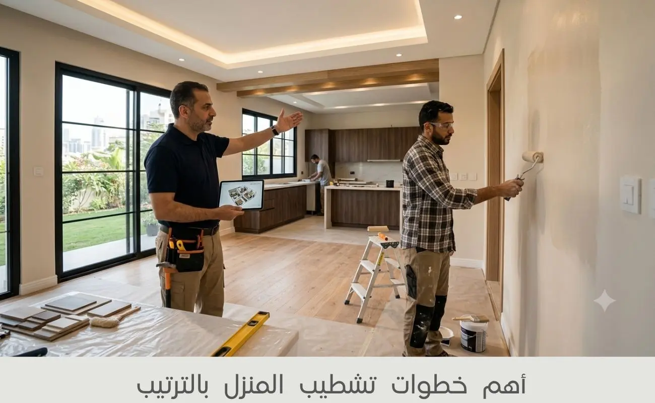 أهم خطوات تشطيب المنزل بالترتيب