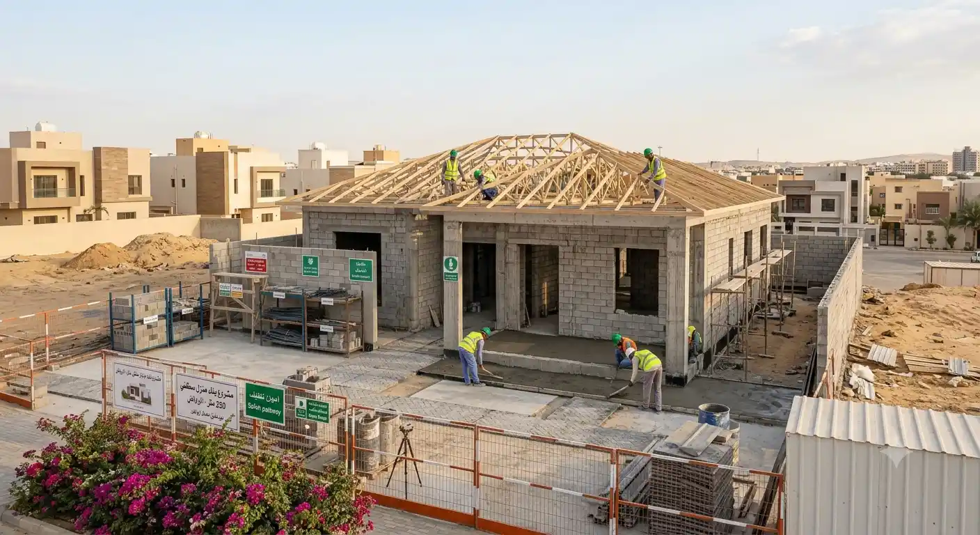 كلفة بناء منزل 250 متر من حيث درجة البناء والتشطيب