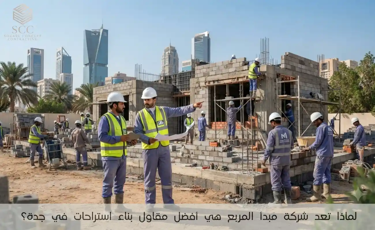 ‎⁨لماذا تعد شركة مبدأ المربع هي أفضل مقاول بناء استراحات في جدة؟⁩