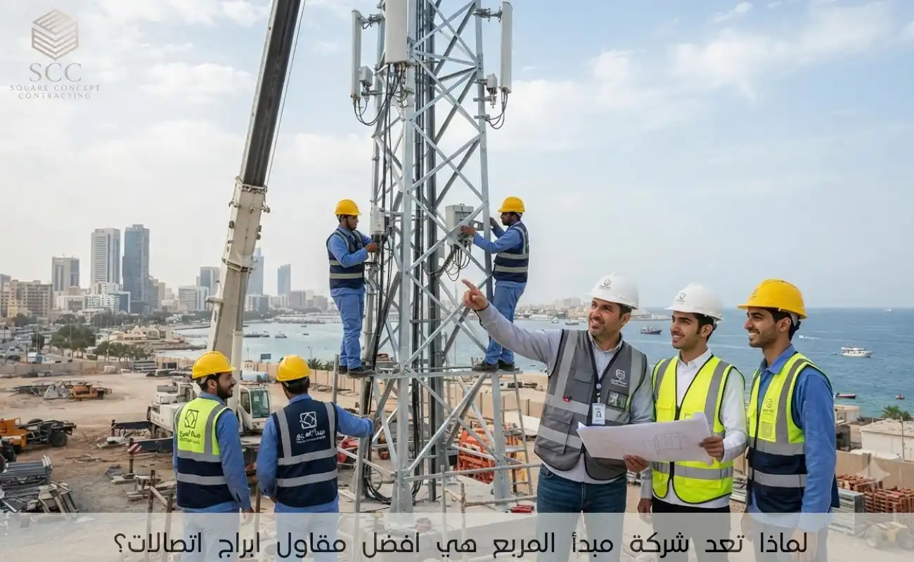 لماذا تعد شركة مبدأ المربع هي افضل مقاول ابراج اتصالات؟