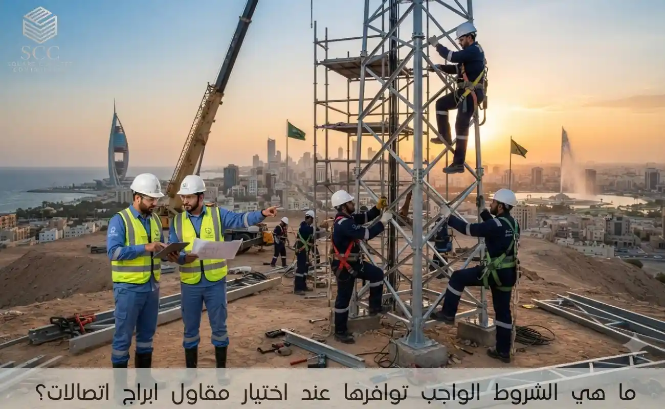 ما هي الشروط الواجب توافرها عند اختيار مقاول ابراج اتصالات؟