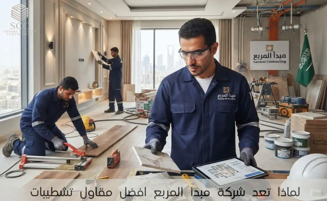 لماذا تعد شركة مبدأ المربع افضل مقاول تشطيبات