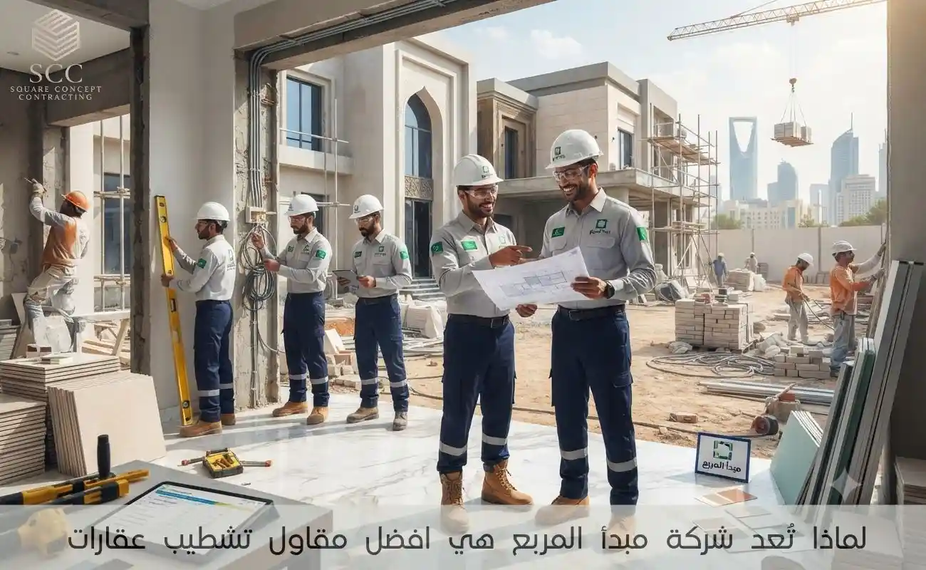 لماذا تُعد شركة مبدأ المربع هي افضل مقاول تشطيب عقارات