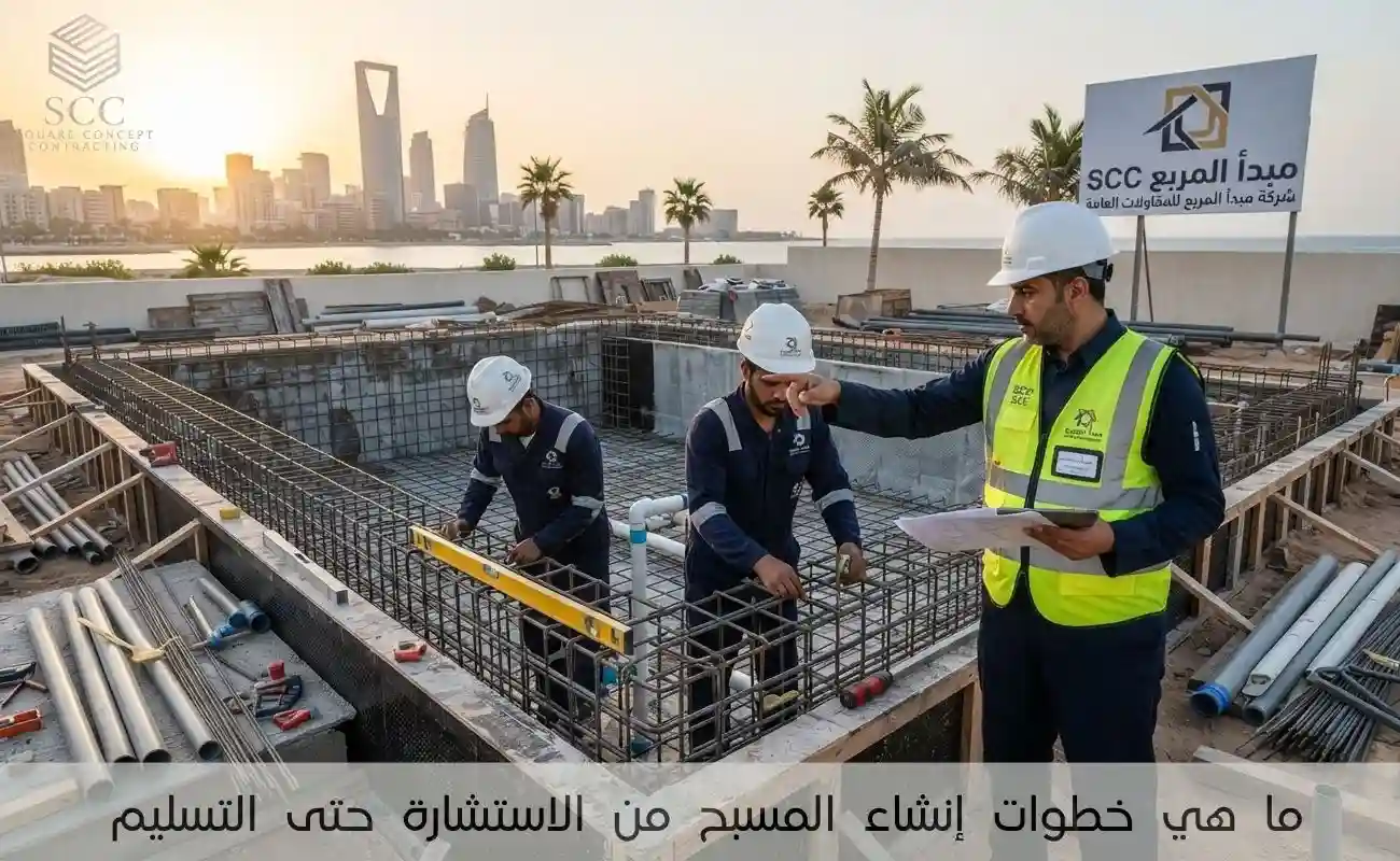 ما هي خطوات إنشاء المسبح من الاستشارة حتى التسليم؟