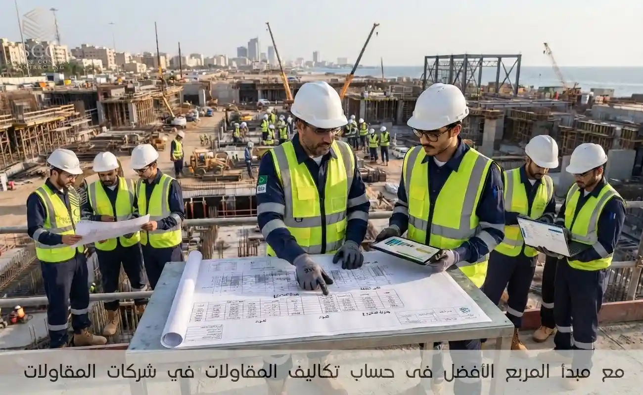 مع مبدأ المربع الأفضل فى حساب تكاليف المقاولات في شركات المقاولات